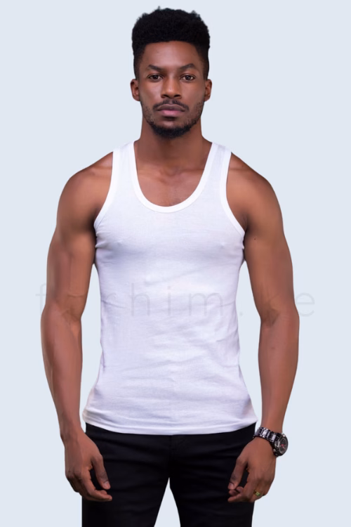 forhim.ke white cotton vest