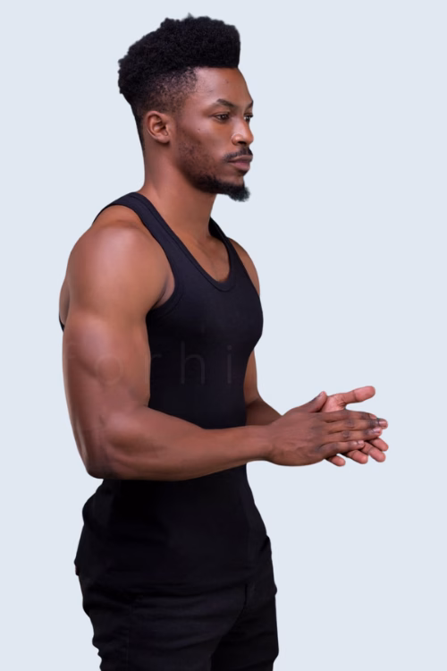 forhim.ke black cotton vests