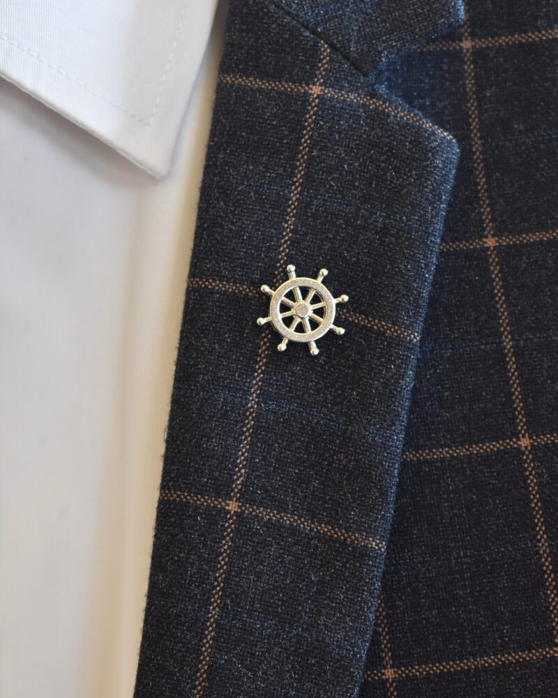 Ship Wheel Lapel Pin forhim.ke