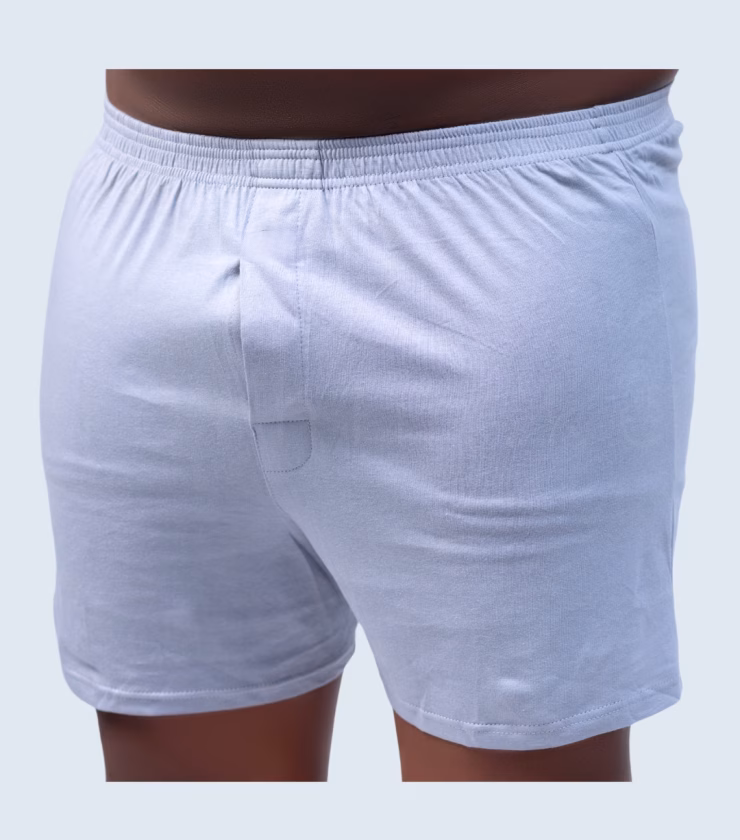 Plain Light Grey Loose Fit Boxers