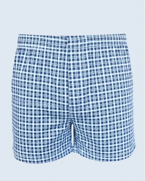 forhim.ke blue checked loose fit boxers