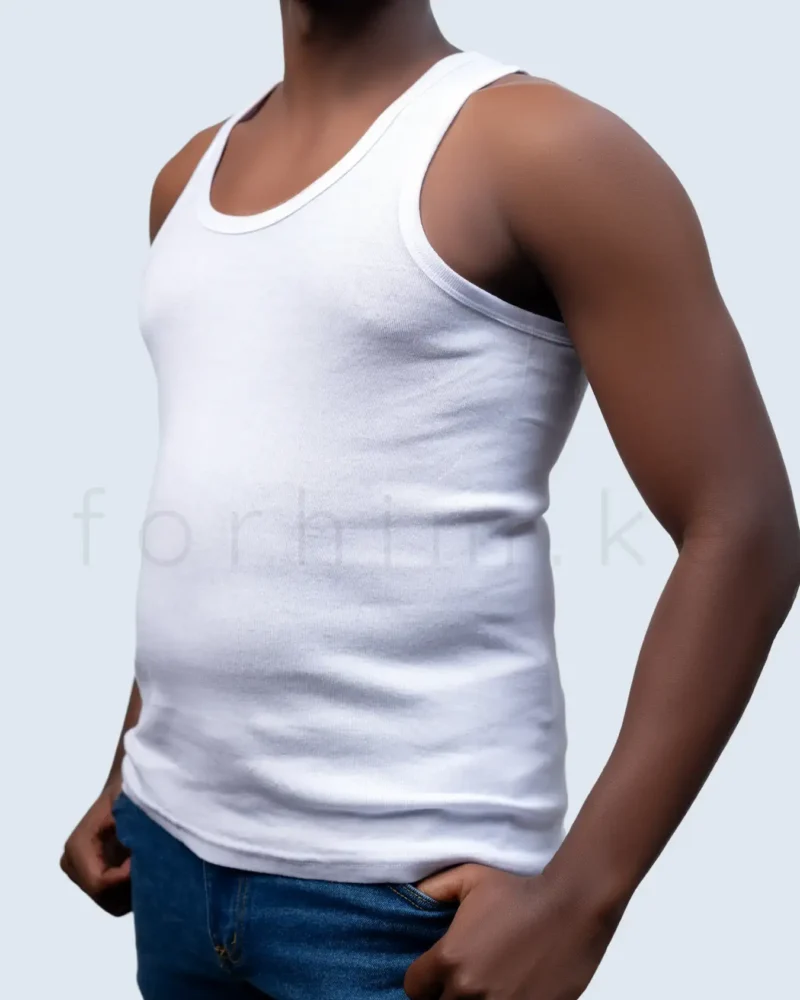 forhim.ke white cotton vest