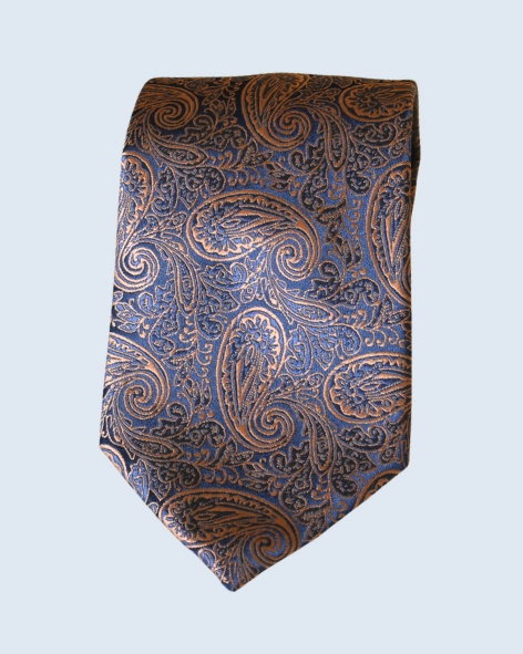 Copper Paisely Statement Tie