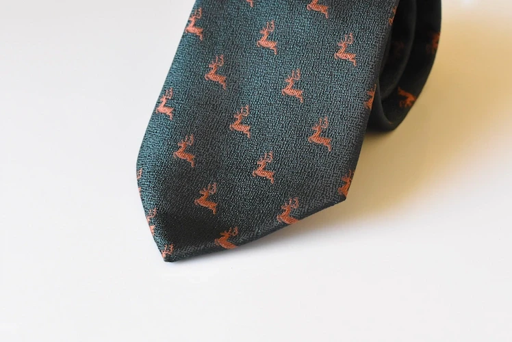 Green Dapper Deer Tie