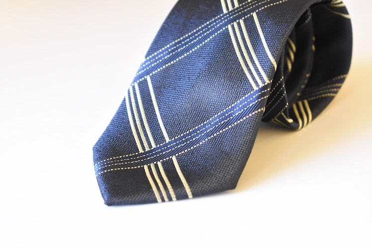 The Navy Abstract Texture Tie