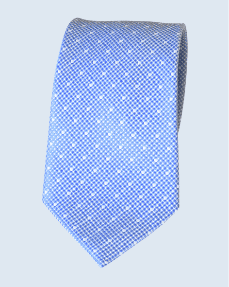 Light Blue Polka Tie