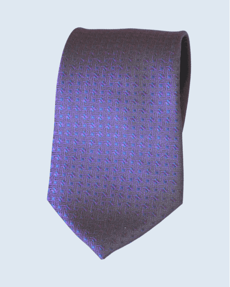 Royal Purple Shadow Check Tie