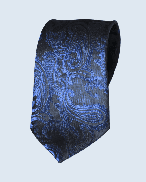 Sapphire Shadow Paisley Tie