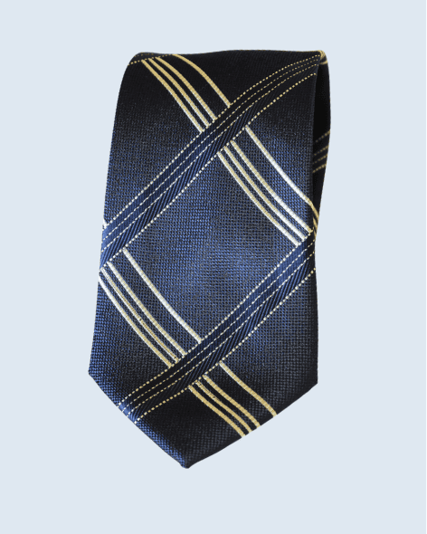 The Navy Abstract Texture Tie