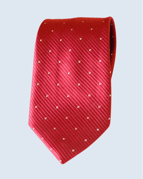 The Ruby Dot Texture Tie