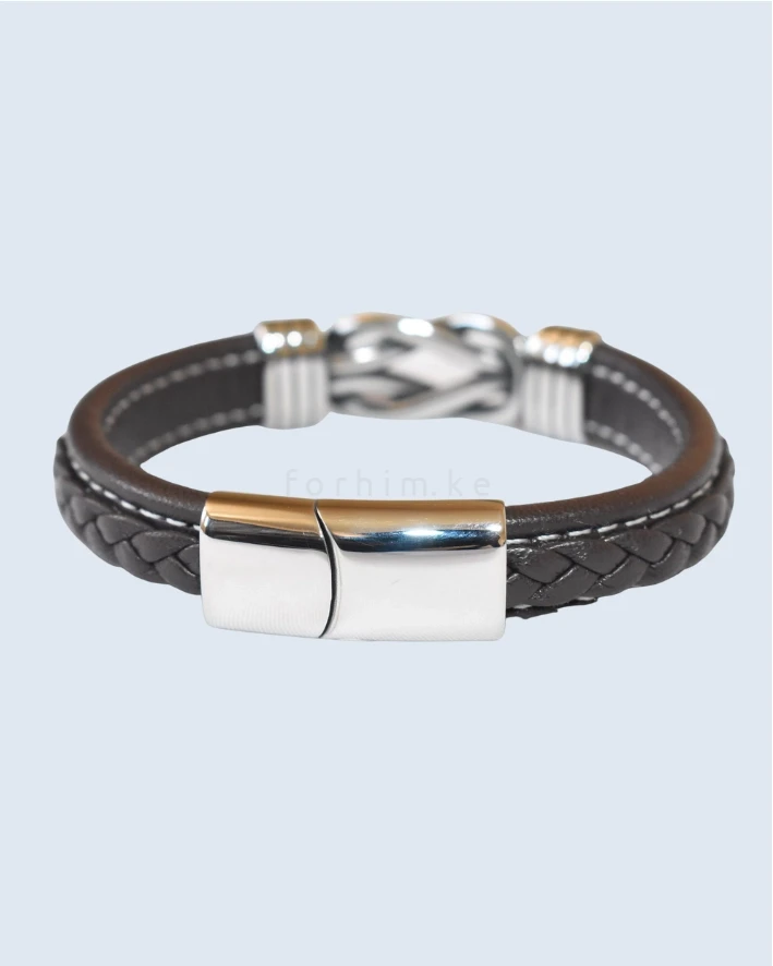 Men's Infinity Knot Leather Bracelet forhim.ke