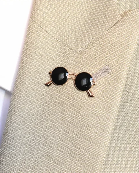 Retro Round Sunglasses Lapel Pin forhim.ke