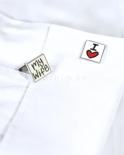 "I Love My Wife" Square Cufflinks forhim.ke