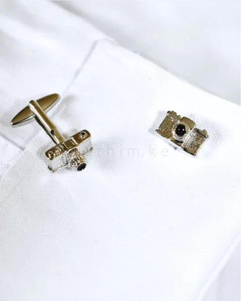 Retro Vintage Camera Silver Cufflinks