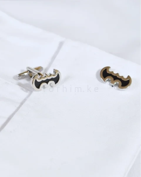 Dark Knight Silver Batman Wing Cufflinks forhim.ke