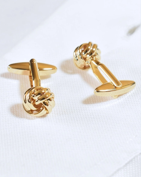 Gold Knot Cufflinks
