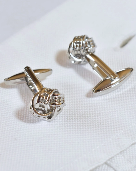 Silver Knot Cufflinks