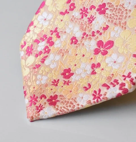 Floral Jacquard Summer Necktie