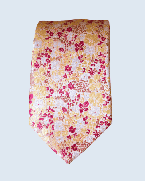 Floral Jacquard Summer Necktie