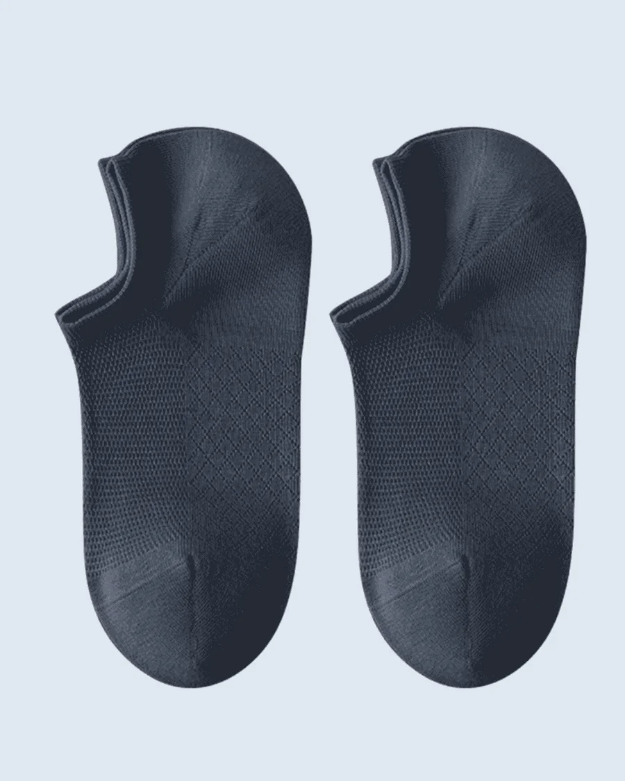 Navy Blue No-Show Socks