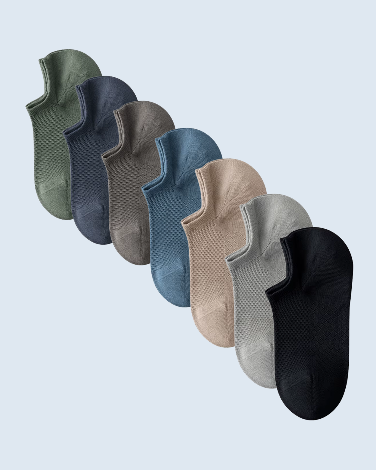 No-Show Socks 7-Color Multi-Pack