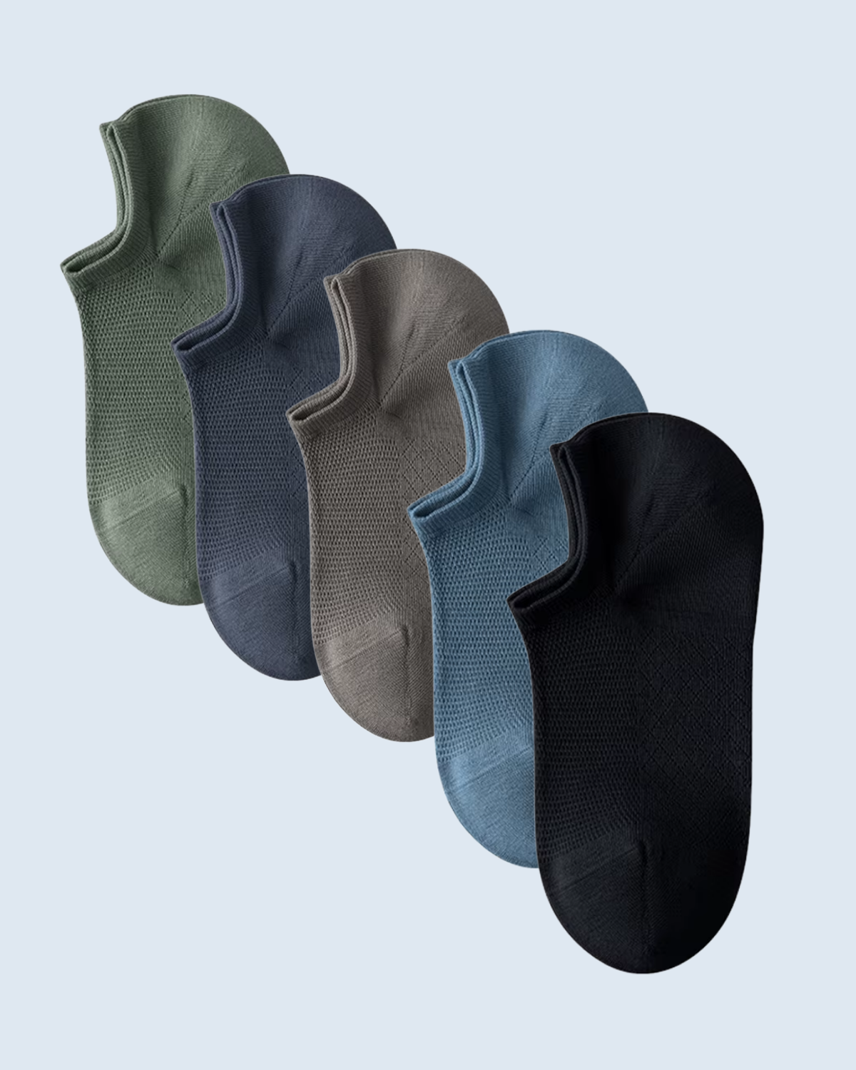 No-Show Socks 5-Color Multi-Pack