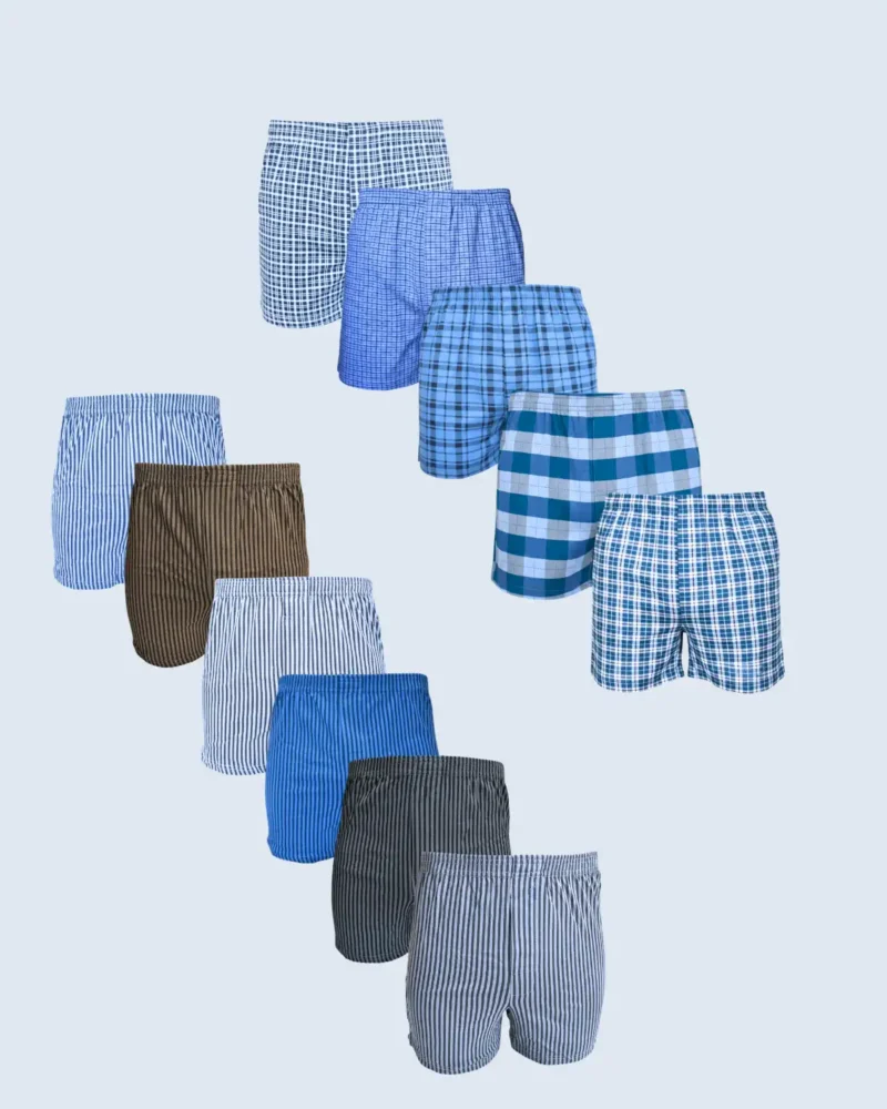 11-Pack Premium Assorted Cotton Loose Fit Boxers