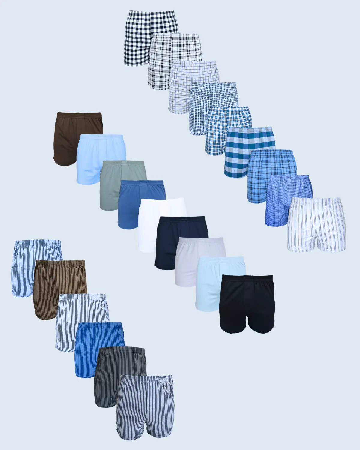 24-Pack Ultimate Overhaul Cotton Loose Fit Boxers