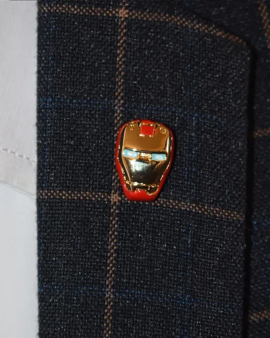 Marvel Iron Man Helmet Lapel Pin
