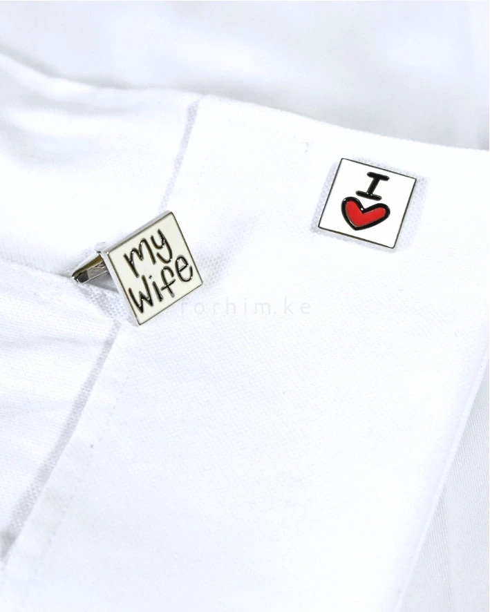 "I Love My Wife" Square Cufflinks