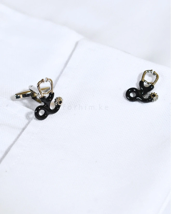 Professional Medical Stethoscope Cufflinks