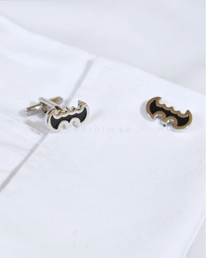 Dark Knight Silver Batman Wing Cufflinks