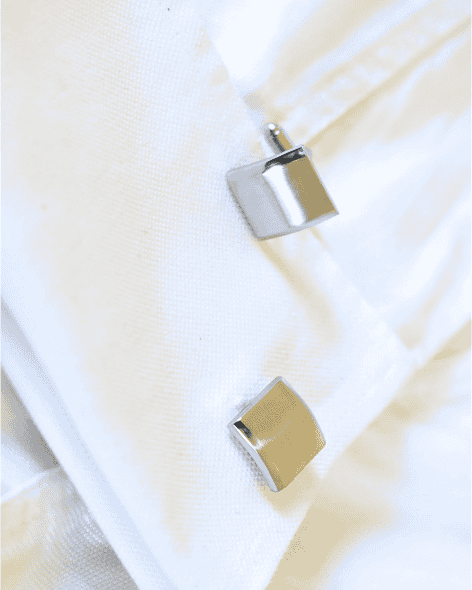 Polished Silver Square Cufflinks