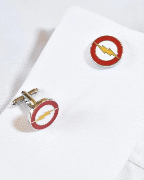 The Flash Lightning Bolt Cufflinks