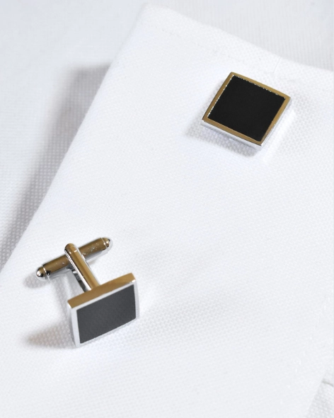 Polished Onyx Square Cufflinks