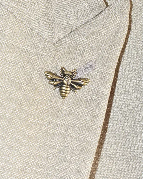 Antique Bronze Honeybee Lapel Pin