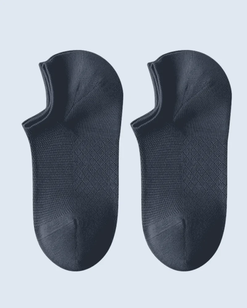 Navy Blue No-Show Socks