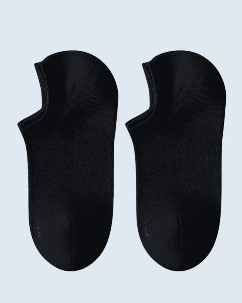 Black No-Show Socks