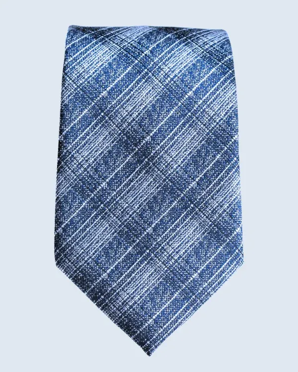 Blue Patterned Necktie