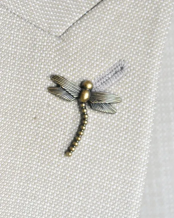 Antique Bronze Dragonfly Lapel Pin | ForHim.ke