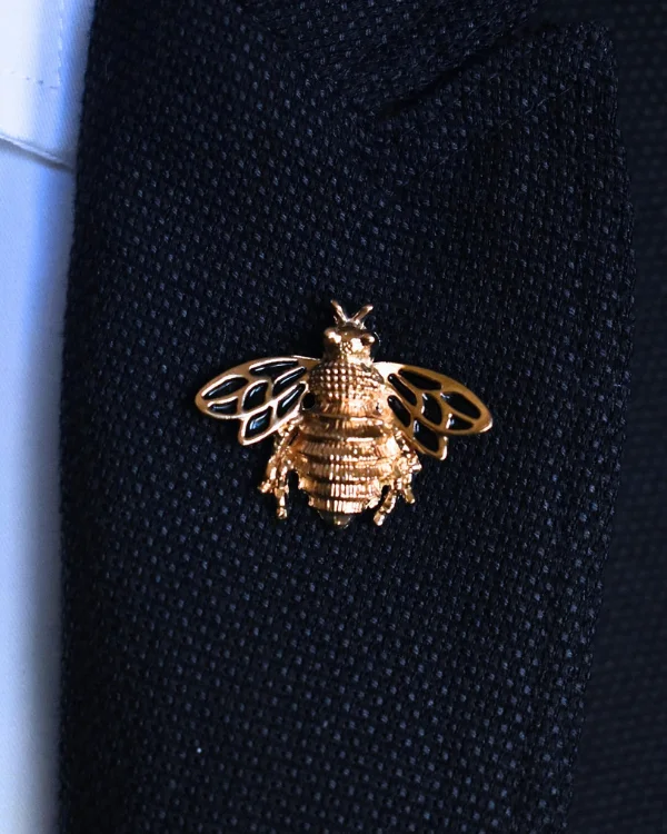 Gold Bee Lapel Pin | ForHim.ke