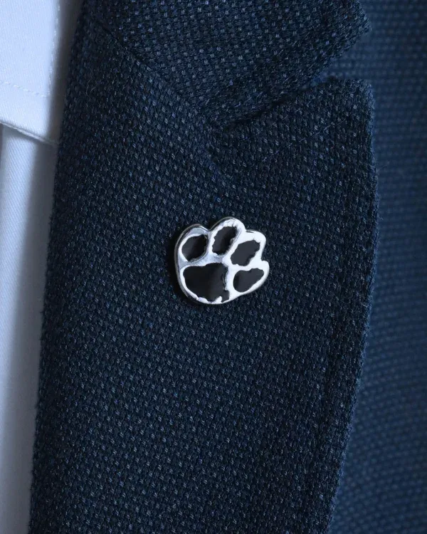 Black Paw Print Lapel Pin | ForHim.ke