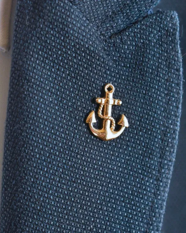 Nautical Anchor Lapel Pin | Gold & Silver Options | ForHim.ke