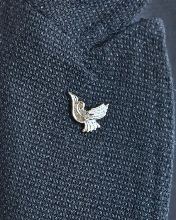 Dove Lapel Pin | Gold & Silver Options | ForHim.ke