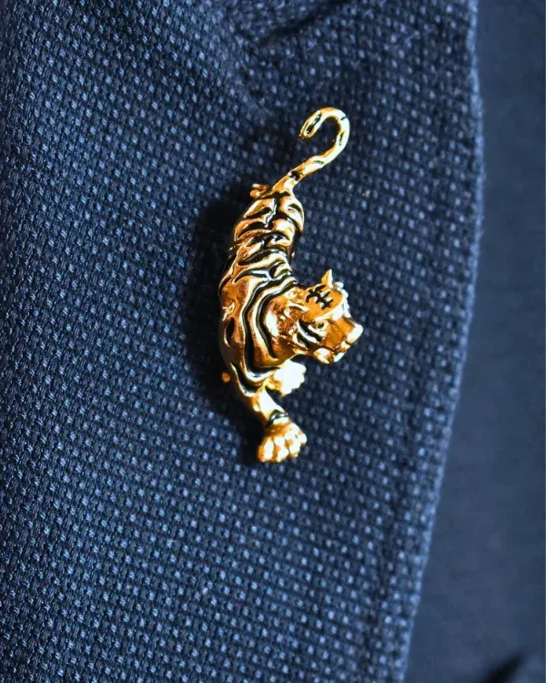 Prowling Tiger Lapel Pin | ForHim.ke