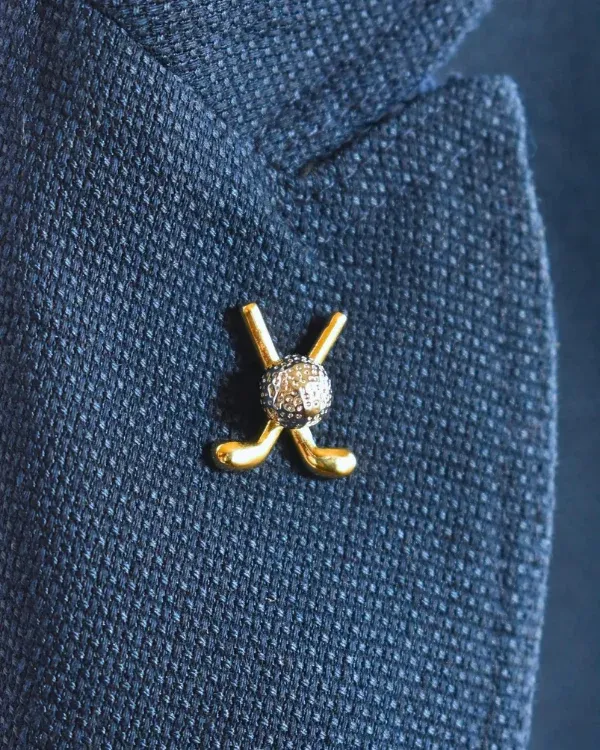 Golf Clubs & Ball Lapel Pin | ForHim.ke