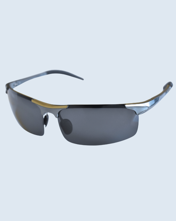 Black Sport Grey Polarized Lens Sunglasses