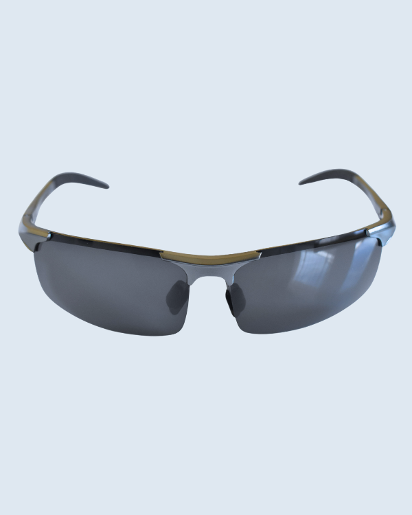 Black Sport Grey Polarized Lens Sunglasses