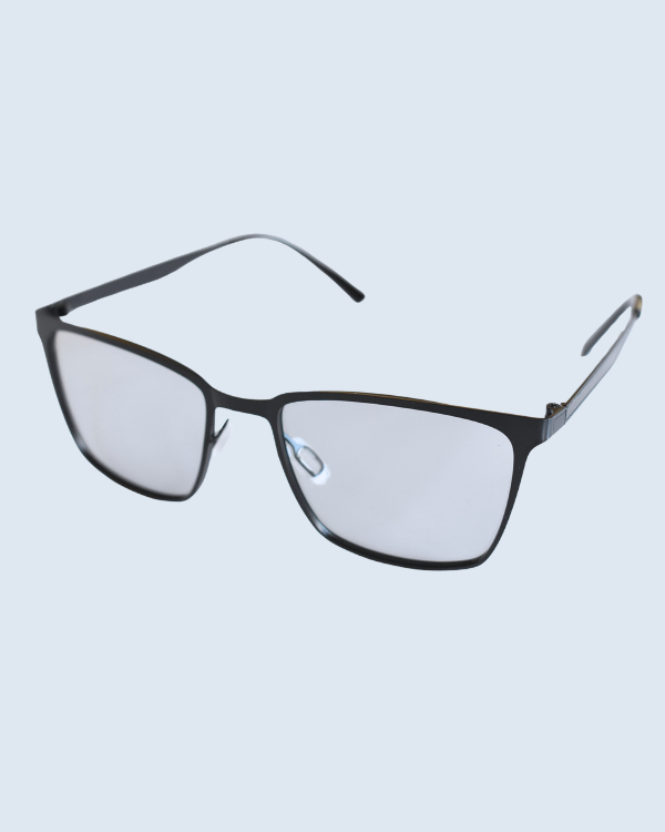 Black Square Grey Polarized Lens Sunglasses