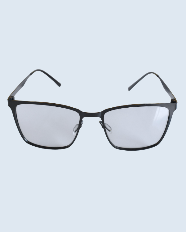 Black Square Grey Polarized Lens Sunglasses